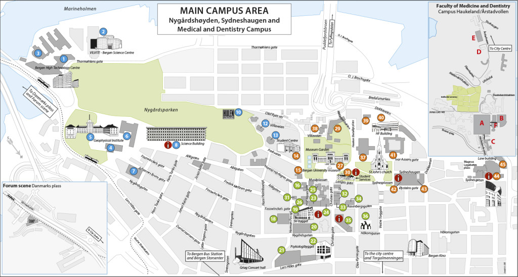 UiB campus map