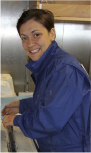 Evangeline Sessford, Ph.D-candidate in the ice2ice projekt at the University of Bergen and the Bjerknes Centre. 